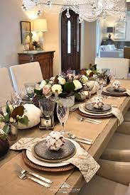 Centerpiece For A Fall Table Setting With Brown And White Pumpkins Fall Table Settings Unique Dining Room Table Fall Table
