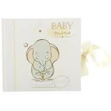The scene in dumbo in which dumbo takes his first bath and plays with his mother. Baby Christening Gifts Dumbo Baby Mine Photo Album 4x6 New Gift Idea 26405 Baby Essentials