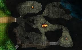 Rogues do it from behind: Oc Art A Goblin Cave Map I Made For A Short Oneshot To Introduce Players To Dnd Or Do A Short 1 Player Adventure Dnd