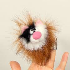 Black And Red Cat Finger Puppet Cat Red White Black Kitty Petite Soft Toy Plush Cat Finger Theater Little Stuffed Animal Pup Finger Puppets Black Cat Monkey Stuffed Animal