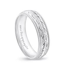 Hand Engraved Mens Wedding Band In 14k White Gold Mens Wedding Bands Mens Engraved Wedding Bands Wedding Bands
