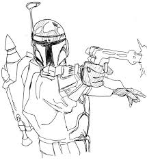 Mandalorian warrior, feared bounty hunter, and one of the most silent antagonists in the early movies, boba fett is someone you don't want to mess with. Star Wars Jango Fett Coloring Pages Coloring Home