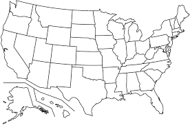 conversationprints blank united states map glossy poster picture photo america usa cool home kitchen