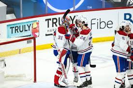 Montreal canadiens right wing tyler toffoli (73) is mobbed by teammates after scoring the winning goal following overtime nhl stanley cup playoff hockey action against the winnipeg jets in. Some Takeaways Winnipeg Jets Vs Montreal Canadiens Arctic Ice Hockey