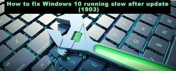 Note that if your computer is running slow after installing windows 10, it indeed takes some time for the computer to boot up and get used to the new therefore, when your computer becomes slow after installing new windows 10 update, extending c drive and clear windows update cache will do. How To Fix Windows 10 Running Slow After Update 1903