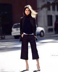 J Adore La Superficialite Cropped Pants Outfit Culottes Outfit Winter Pants Outfit