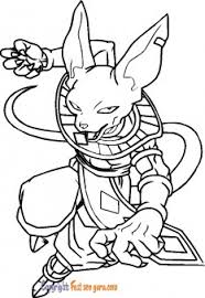 Imagine them battle, throw a few spirit bombs and have fun coloring dragon ball! Kids Coloring Pages Beerus Dragon Ball Z Free Kids Coloring Pages Printable