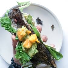 One of our favorite dishes in the summertime are these blackened fish tacos. Black Sea Bass Taco With Mango Guacamole Nancy Chen