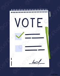 Ubica tu casilla o mesa receptora a través una de las siguientes opciones que el instituto nacional electoral (ine) habilitó para la consulta. Vote Document Bulletin Concept Linda Lista De Dibujos Animados Elecci Vector De Stock Crushpixel