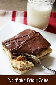 Eclair Cake Recipe No Bake Eclair Cake Eclair Cake Easy Desserts