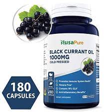 Black Currant Oil 1000 Mg 180 Capsules Non Gmo Gluten Free Cold Pressed Pure Black Currant S Black Currant Oil Black Currant Seed Oil Fish Oils Supplements