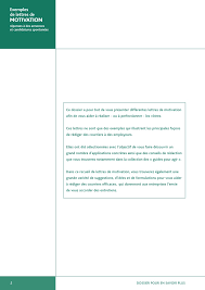 Exemple de lettre de motivation de stage personalisable. Exemples De Lettres De Motivation