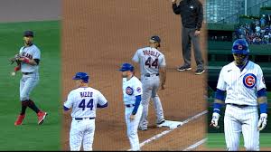 A collection of the top 48 javy baez wallpapers and backgrounds available for download for free. Cubs Baez Pulled After Forgetting Number Of Outs While On Base Thescore Com