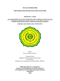 Sebelum melakukan penelitian terlebih dahulu membuat proposal penelitian, dalam menyusun proposal penelitian isi dari proposal tersebut belum ada aturan baku atau standar tertentu tentang. Cover Proposal Penelitian