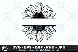 Download Sunflower Monogram Svg Graphic By Crafty Files Creative Fabrica PSD Mockup Templates