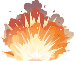 Cartoon rocket bomb, falling isolated on white background. Bomb Explosion Clipart Png Clipart World