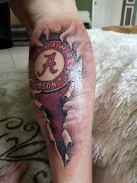We also offer autographed and other rare and collectible crimson tide items. Alabama Fan Gets Crazy Crimson Tide Calf Tattoo