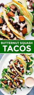 Butternut Squash Tacos In 2020 Butternut Squash Recipes Healthy Healthy Butternut Squash Butternut Recipes