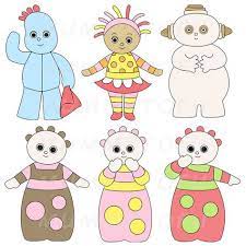 in the night garden inspired birthday party printable cut outs centerpiece iggle piggle upsy daisy makka pakka tombli in the night garden party garde