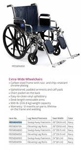 Medline Extra Wide Wheelchairs Active Forever