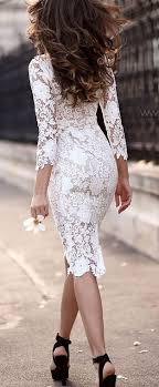 Dantelli Beyaz Kalem Elbise Modeli 2015 Kalem Elbise Elbise Elbise Modelleri
