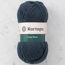 Kartopu Cozy Wool Petrol Mavisi El Orgu Ipi K1480 Orgu Elsa Renkler