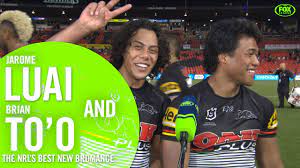 Select from premium jarome luai of the highest quality. Panthers Duo Blast Backstreet Boys During Post Game Interview Youtube