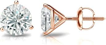 Stud Earrings in 14k Rose Gold ...