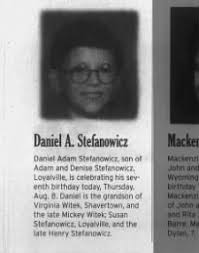 Daniel A. Stefanowicz- 7th birthday