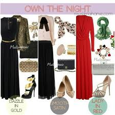 Own The Night Dinner Outfit Ideas Muslimah Fashion Muslimahanie How To Style Polyvore Dinner Outfits Fashion Muslim Fashion