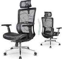 Ergonomic Office Chair, mfavour Office Chair Mesh, with 3D Armrest/Lumbar  Support/Adjustable Headrest, Home Ergonomic Chair Breathable Mesh Seat for  ...