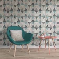 Un Papier Peint Graphique A Losanges 4 Murs Furniture Fashion Room Decor