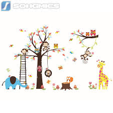 Wandtattoo Kinderzimmer Deko Wald Sticker Tiere Baum Affe Kinder Zoo Xxl Fwt13c Wandtattoos Kindergarten Wandtattoos Wandaufkleber Kinderzimmer