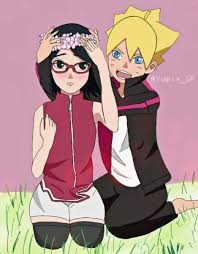 Sarada E Boruto Gambar Karakter Animasi Gambar Anime