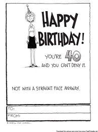 Celebrate a 40th birthday with a personalised card from papier. 40th Birthday Printable Greeting Card