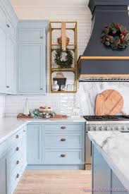vintage modern style holiday kitchen
