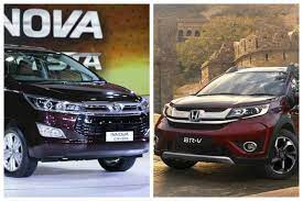 If we compare the technical specifications, honda. Toyota Innova Crysta Vs Honda Brv Price Mileage Specs