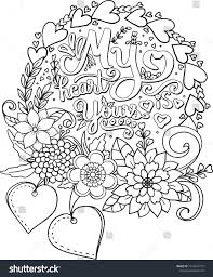 Coloring pages are no longer just for children. My Heart Yours Font Heart Tag Stock Vector Royalty Free 1614102175 Love Coloring Pages Detailed Coloring Pages Coloring Pages Inspirational