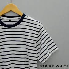 Gambar baju hitamputih m putih cocoknya jilbab warna apa. Kaos Garis Hitam Putih Shopee Indonesia