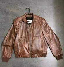 Vintage Grais Cabretta Leather Angel Skin Brown Leather Jacket Sz 44 Fashion Clothing Shoes Accessories Menscl Leather Jacket Brown Leather Jacket Jackets