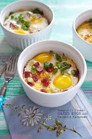 Spaghetti Squash Baked Eggs With Salami Parmesan Recipes Baked Squash Squash Recipes