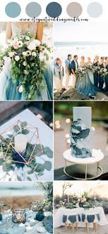 Here are some wedding color scheme ideas for your romantic destination wedding on the beach. Top 10 Gorgeous Blue Wedding Color Combos For 2019 Elegantweddinginvites Com Blog Beach Wedding Decorations Wedding Colors Blue Summer Beach Wedding