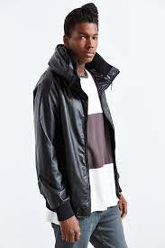 B Scott Hooded Cowl Faux Leather Jacket Faux Leather Jackets Leather Jacket Jackets