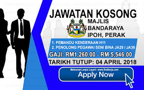 Tarihk tutup jawatan kosong pembangunan perbadanan pertanian negeri perak. Kerja Kosong Mbi Majlis Bandaraya Ipoh 04 April 2018 Jawatan Kosong Kerajaan Swasta Terkini Malaysia 2021 2022