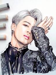 Unique bts jimin fanart stickers featuring millions of original designs created and sold by indepen. Btsjiminfanart Hashtag On Twitter