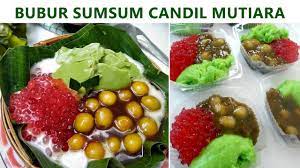 Rasanya yang enak, kenyal dengan citarasa manis legit dari saus gula jawa untuk harga lima ribu rupiah umumnya berisi kolak biji salak komplit dengan bubur pacar cina dan juga bubur sumsum. Bubur Campur Buat Takjil Buka Puasa Bubur Sumsum Candil Mutiara Youtube