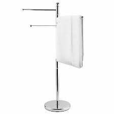 The areo towel rail will enhance your bathroom's modern appeal and functionality. 40 Inch Standing Stainless Steel Bathroom Kitchen Towel Rack Stand W 3 Arms Ebay