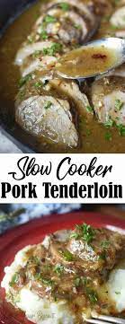 Slow Cooker Pork Tenderloin Recipe Butter Your Biscuit Recipe Slow Cooker Pork Tenderloin Tenderloin Recipes Slow Cooker Recipes Pork