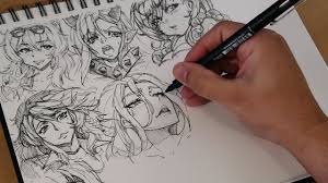 Want to discover art related to mikeymegamega? A Page Of Faces Are You Inktobering Draw With Mikey 127 Youtube