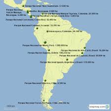 Imagen satelital del ecuador fuente: Stepmap Mapa 3 De America Latina Parques Nacionales Landkarte Fur South America